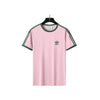 Adidas #1699 Summer Odell Ice Porcelain Cotton Round Neck Short Sleeve T-Shirt Men's and Women's (M--5XL) Pink Color