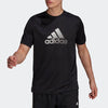 Adidas Classic Brand Logo Short - sleeve T - shirt. Cool Black with White Logo, Suitable for Sports and Leisure
