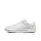 Nike Dunk Low Men's Women's Skateboarding Shoes Non-slip Wear-resistant Shock Absorption Low Upper Board Shoes GS White