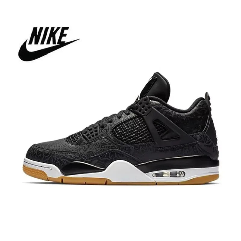 Nike Hot High Quality Air Jordan 4 Originals Men Basketball Shoes Women High-top Comfortable Sports Outdoor Sneakers