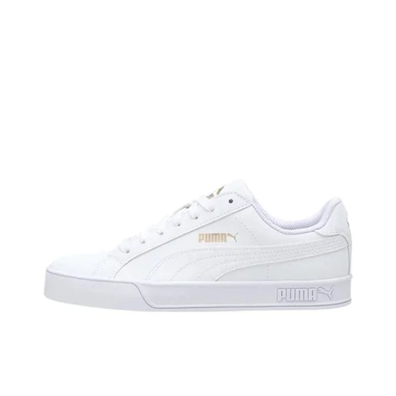 PUMA Smash Vulc Women's Low Top Board Shoes, Wear resistant, Lightweight,Comfortable Casual Shoes