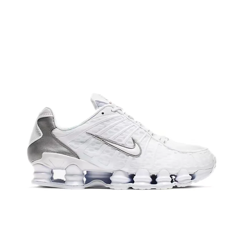 Nike Shox TL Men's Running Shoes, Height Increasing, Casual, Comfortable, Breathable, Anti-slip Sneakers, White AV3595-100