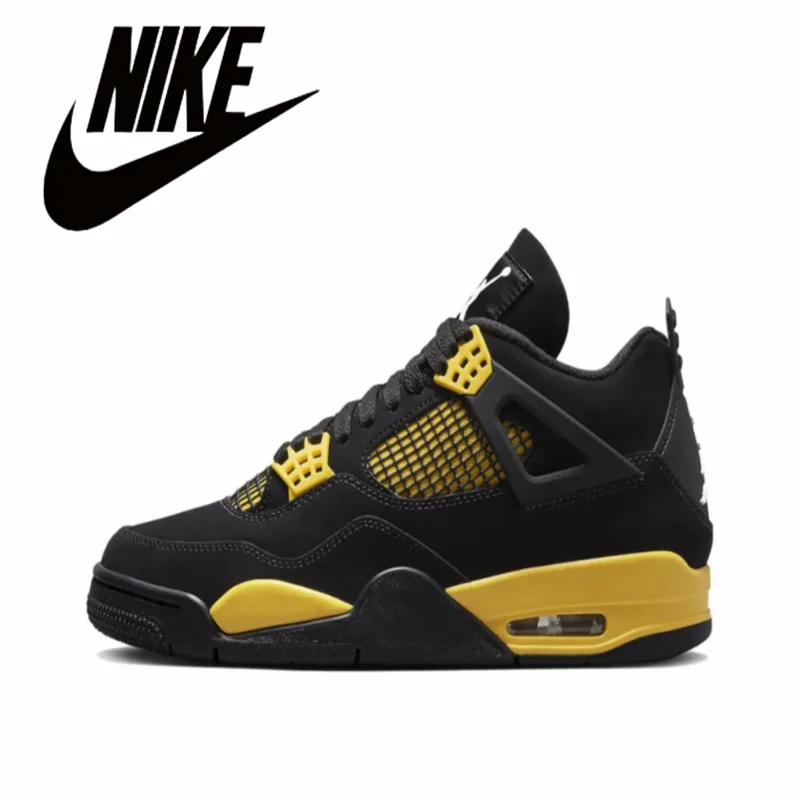 Nike Air Jordan 4 Retro Anti-Slip Wear-resistant Retro Basketball Casual Fation Shoes Men's Shoes