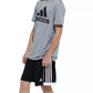 adidas | Big Boys Short Sleeve Aeroready Melange Performance T-shirt
