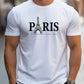 Summer Men's T Shirt Short Sleeve Paris Pattern Print Casual O-Neck Oversized Pullover Fashion Streetwear Male Clothing T-Shirts