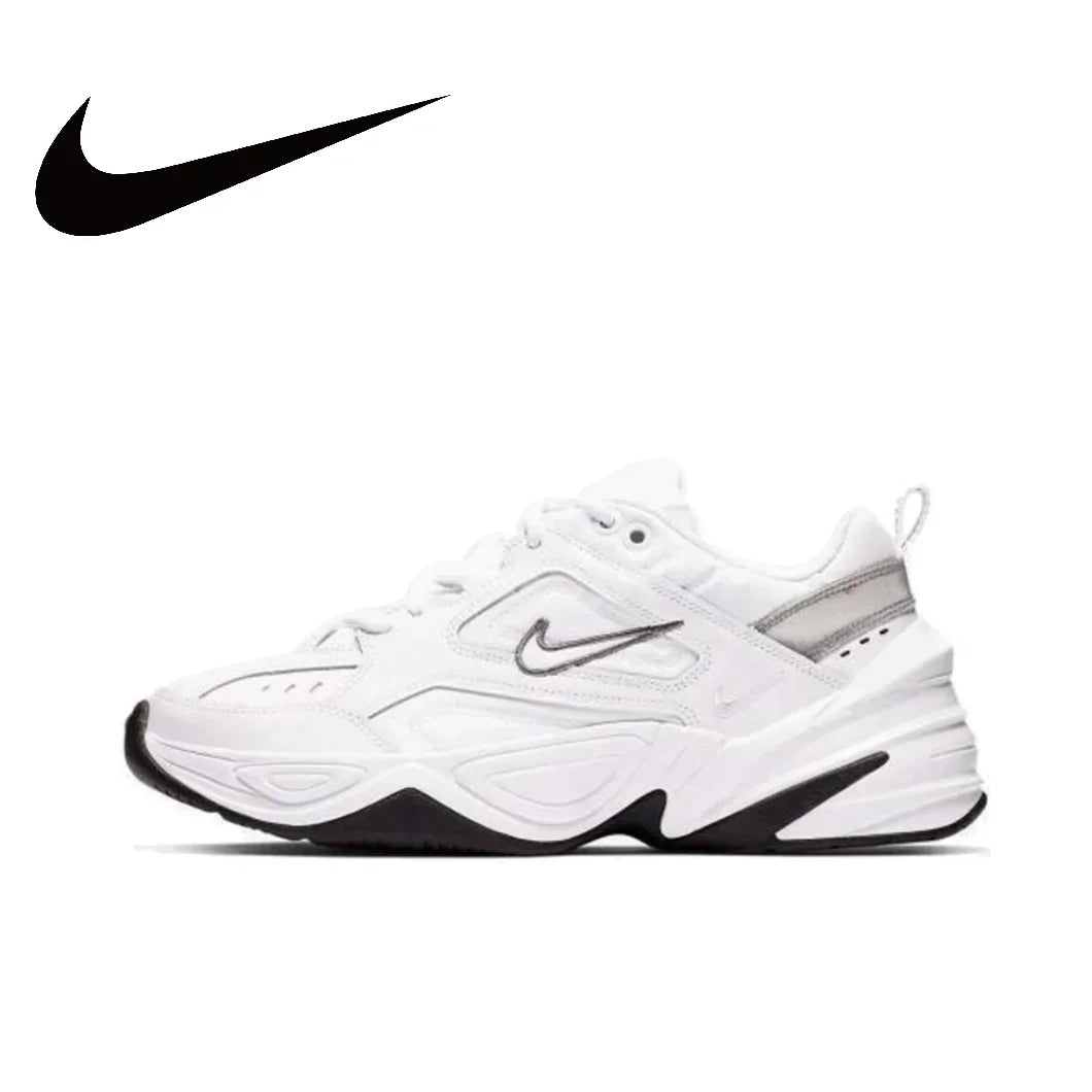 Nike M2K Tekno Low Women's Sneakers Classic Retro Casual clunky shoes winter Lightweight cushioned comfort Sneakers White&Silver