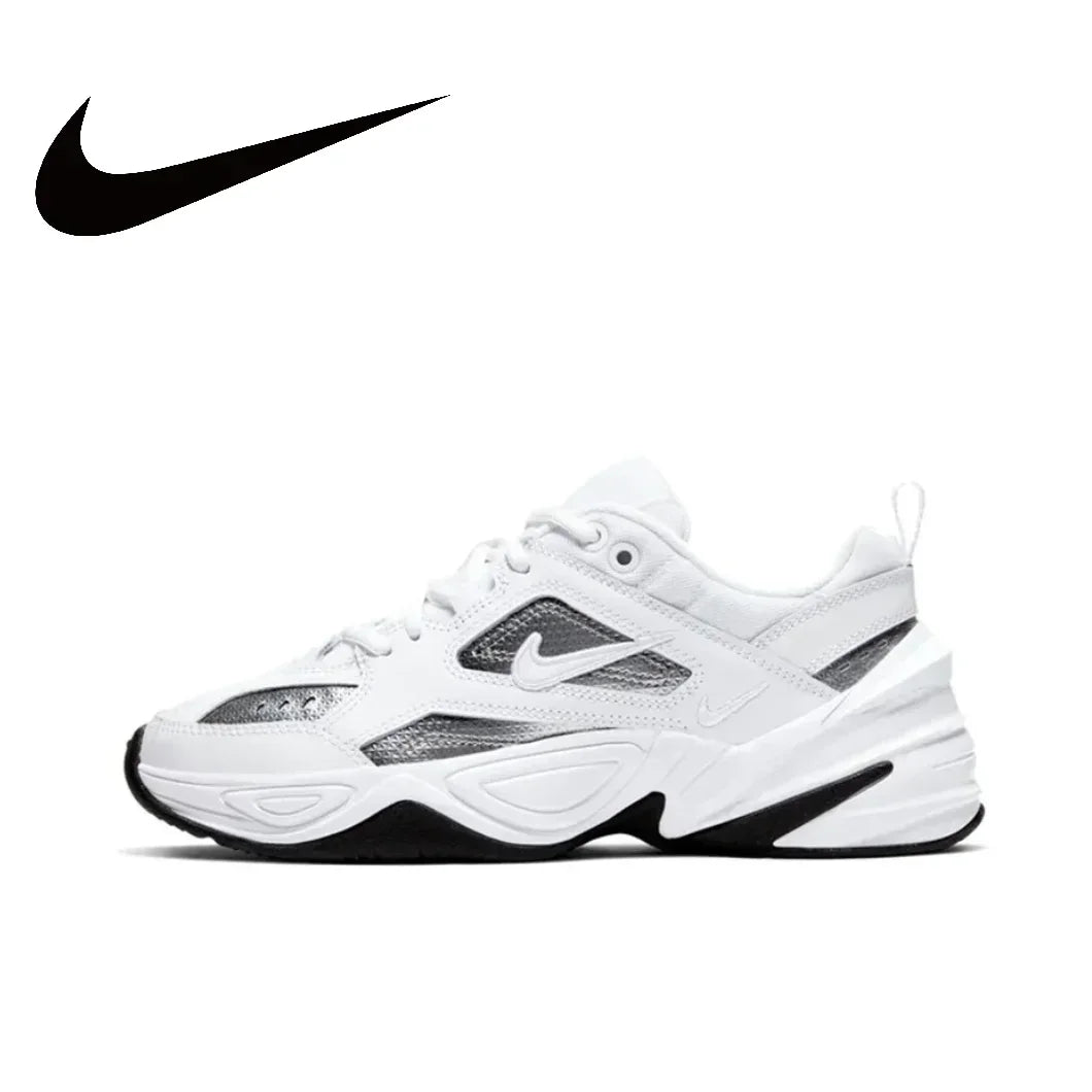 Nike M2K Tekno Low Women's Sneakers Classic Retro Casual clunky shoes winter Lightweight cushioned comfort Sneakers White&Silver