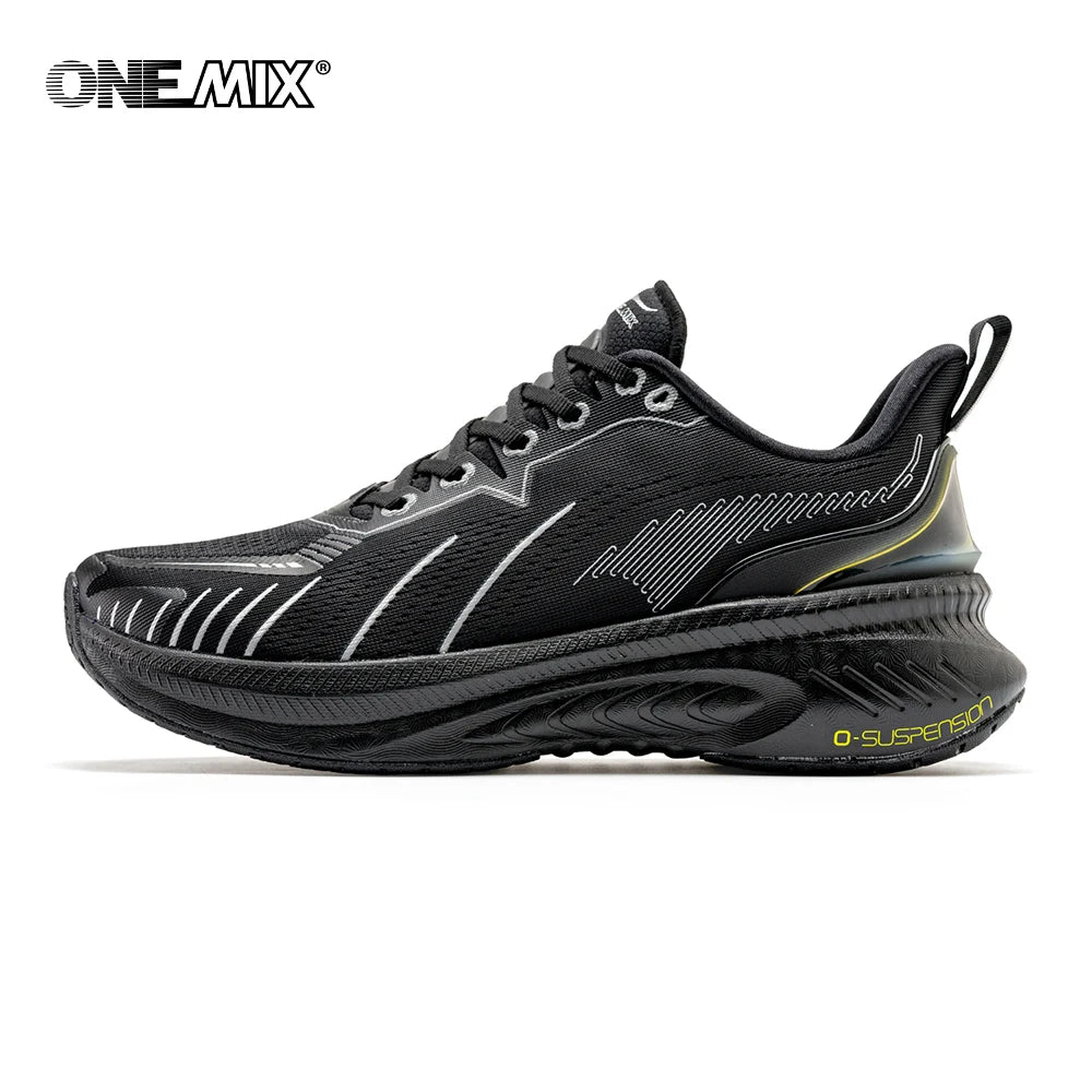 ONEMIX White Road Running Shoes for Men Air Cushion Outdoor Sport Shoes Male Trainers Summer Jogging Shoes Women Footwear