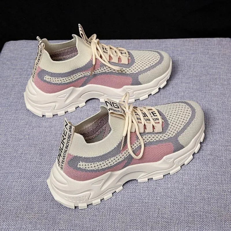 2024 New female Shoes All-Match Mesh Casual Shoes Deodorant Soft Bottom Shoes Spring and Autumn Breathable Sneaker female Shoes