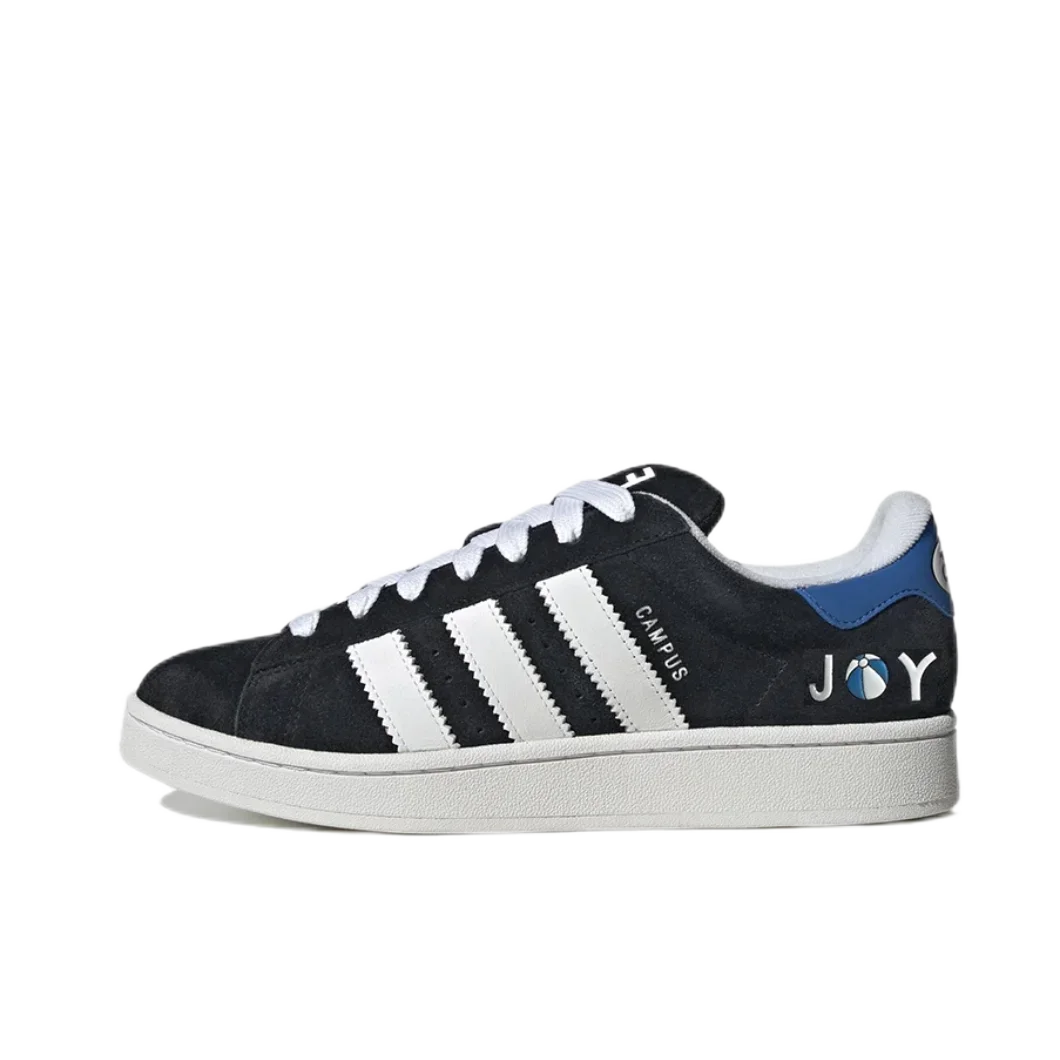 Adidas CAMPUS 00s Men's and Women's Low Top Boardshorts Abrasion Resistant Slip Resistant Casual Shoes Black and White Colorway
