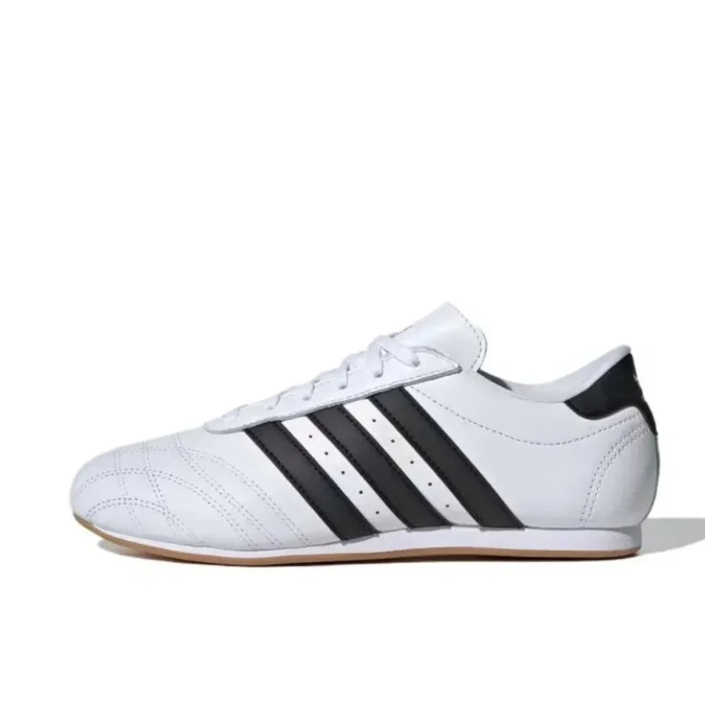 Adidas Taekwondo Classic Retro Casual Low Top Running Shoes Anti-slip and wear-resistant Men's and Women's black white colorway