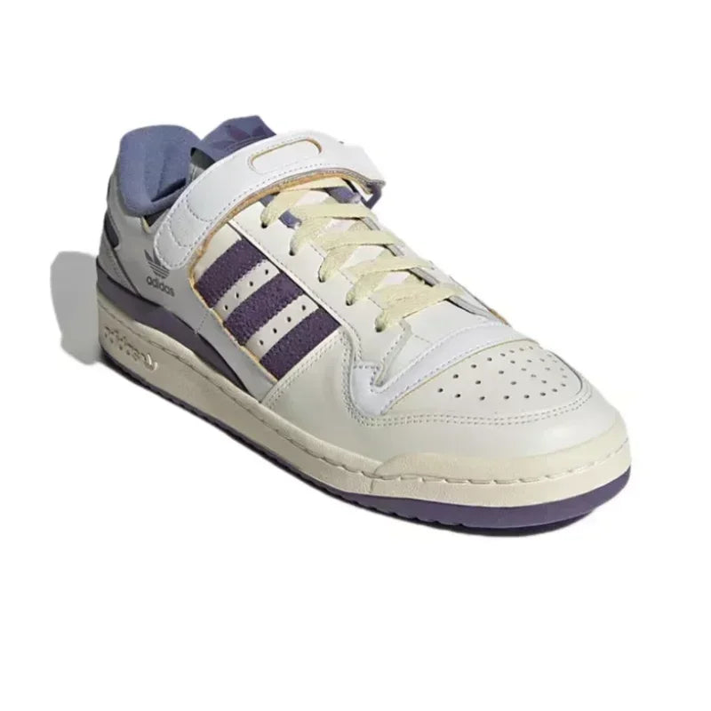 Adidas Originals FORUM 84 Men and Women's Skateboarding Shoes Slip Low-top Wear-resisting Comfortable Casual Board Shoes