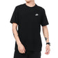 Nike 2412 Embroidered Label Couple Ice Porcelain Cotton T-Shirt Men's and Women's Same Size Black Color M-5XL