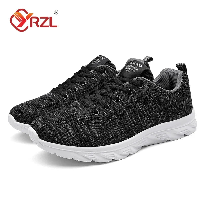 YRZL Running Shoes Men Sneakers Fashion Lightweight Trainers Breathable Walking Shoes Comfortable Athletic Sport Shoes for Men