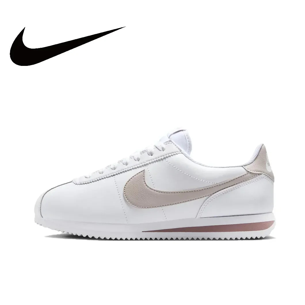 Nike New Cortez Low Men's and Women's Sneakers Retro Classic Running Shoes Breathable and lightweight Sneakers White&Black&Blue