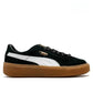 PUMA  Suede Platform Rihanna Men's and Women's Low Top Board Shoes Comfortable Casual Shoes Black and White