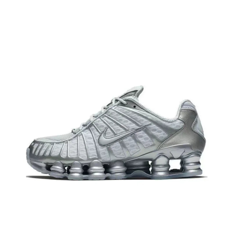 Nike Shox TL Men's Running Shoes, Height Increasing, Casual, Comfortable, Breathable, Anti-slip Sneakers, White AV3595-100