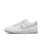 Nike Dunk Low Men's Women's Skateboarding Shoes Non-slip Wear-resistant Shock Absorption Low Upper Board Shoes GS White