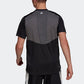 Adidas Classic Brand Logo Short - sleeve T - shirt. Cool Black with White Logo, Suitable for Sports and Leisure