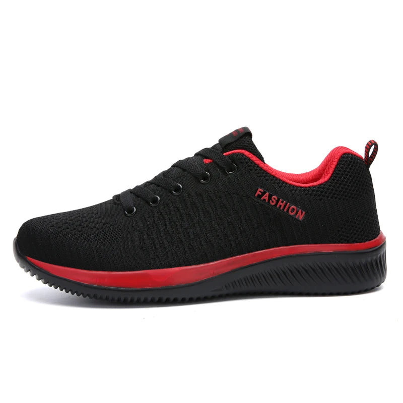 Men Running Walking Knit Shoes Fashion Casual Sneakers Breathable Sport Athletic Gym Lightweight Men Sneakers Casual Shoes