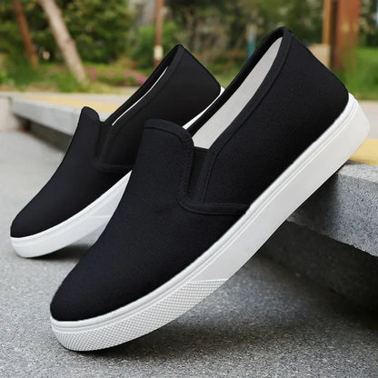 Breathable women's summer work small white shoes, old Beijing cloth shoes, non slip flat bottom, one step, pure white