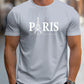 Summer Men's T Shirt Short Sleeve Paris Pattern Print Casual O-Neck Oversized Pullover Fashion Streetwear Male Clothing T-Shirts