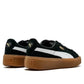 PUMA  Suede Platform Rihanna Men's and Women's Low Top Board Shoes Comfortable Casual Shoes Black and White