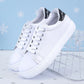 Women Sneakers 2024 Fashion Breathble Vulcanized Shoes Pu Leather Platform Shoes White Lace Up Casual Shoes Zapatos Mujer