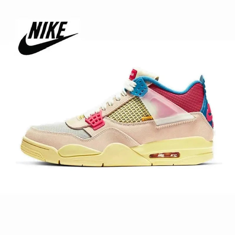 Nike Hot High Quality Air Jordan 4 Originals Men Basketball Shoes Women High-top Comfortable Sports Outdoor Sneakers