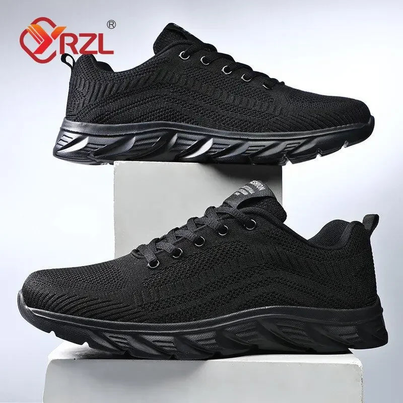 YRZL Running Shoes Men Sneakers Fashion Lightweight Trainers Breathable Walking Shoes Comfortable Athletic Sport Shoes for Men